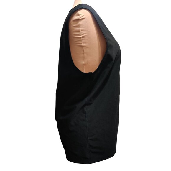 Sweat Sauna Vest XXL Womens Tank Top Black Gold Zip Compression Workout Shaper - Picture 3 of 12